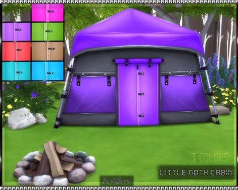 The Sims 4 Custom Content Little Goth Cabin Recolors By Srslysims