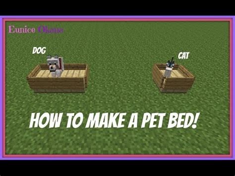 Popular this week popular this month most viewed most recent. Minecraft - How to Make a Bed of Cat or Dog DECOR - YouTube