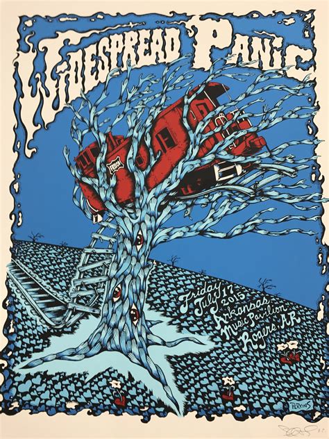 Widespread Panic 2015 Billy Perkins Poster Ap Fayetteville Ar