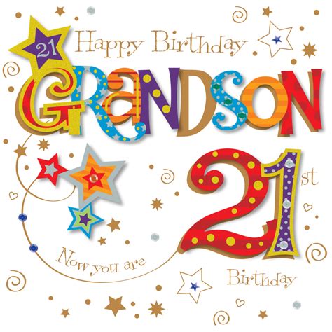 Grandson 21st Birthday Greeting Card By Talking Pictures