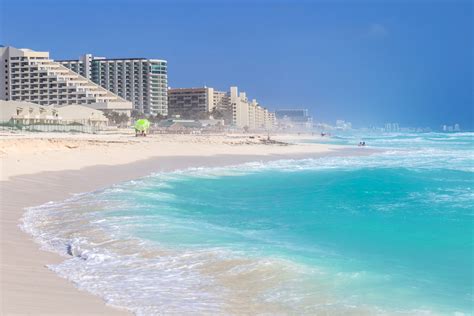 Beautiful Beach On The Caribbean Coast Zona Hoteliera Cancun Mexico