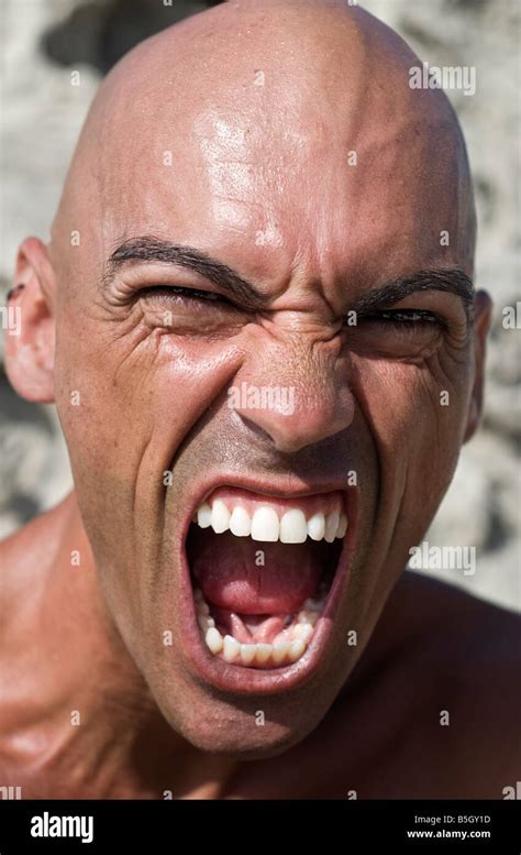 A Very Angry Man Stock Photo Alamy