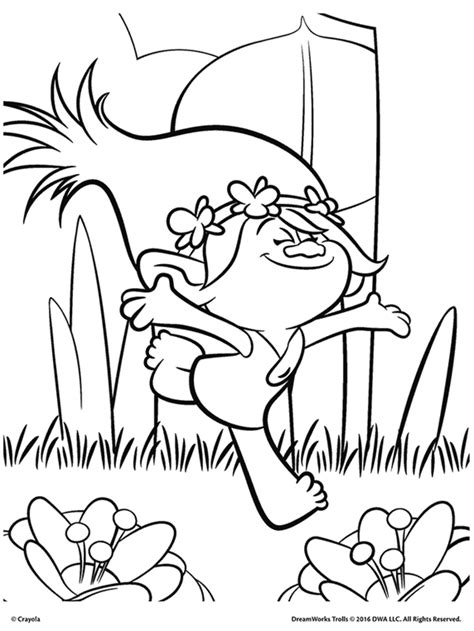 Trolls Poppy Coloring Page