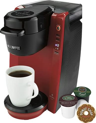 Best Buy Mr Coffee Single Cup Coffeemaker Redblack Bvmc Kg5r