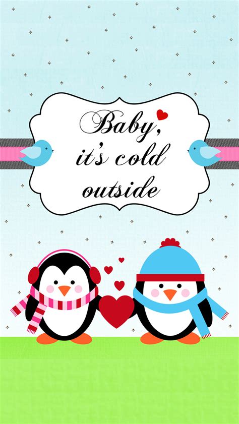Of course its almost christmas so i decided to make this cute walls with christmas penguins for anyone who likes it. iPhone Wallpaper - Winter tjn | Christmas projects diy, Baby cold