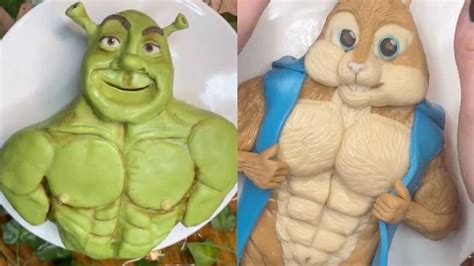 Baker Makes Hilarious Buff Versions Of Cartoon Characters Youtube