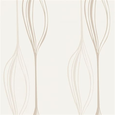Papel De Parede Desenho De Linhas Curvas Nude Sobre Branco No Elo7 B