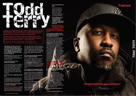 Todd Terry Exclusive Feature Interview Iconic Underground Magazine
