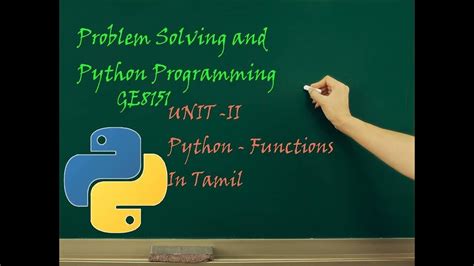 X:this is a numeric expression. Functions in Python | Explained in Tamil - YouTube