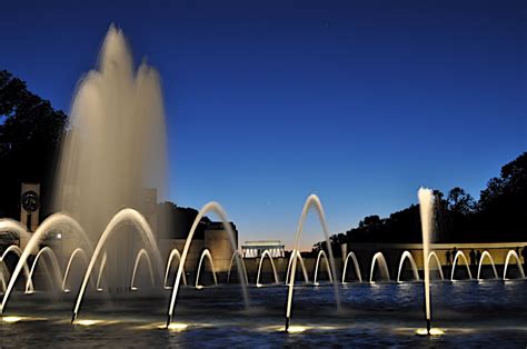 Even at this late hour, many people were still visiting this moving monument to a great president. Two DC: Monuments at Night