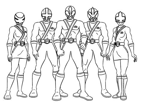 Printable Coloring Pages Power Rangers