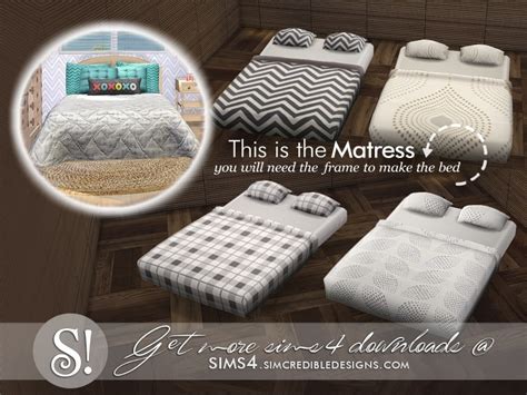The Sims Resource Jules Bed Mattress