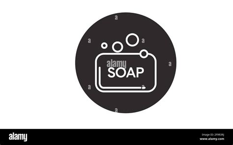 Soap Icon Vector Black And White Isolated Illustration Of A Soap Bar