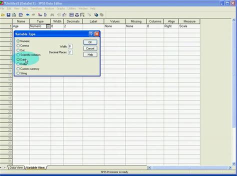 Entering Data In Spss Youtube