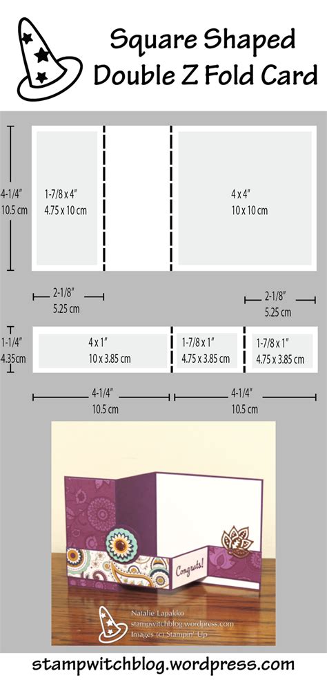 Diagram Showing The Dimensions To Create A Square Shaped Double Z