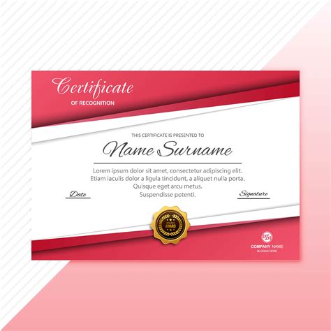 Certificate Premium Template Awards Diploma Background Vector 249242