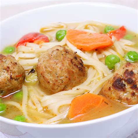 This recipe for chicken meatball soup with rice is everything you want in a dinner, juicy chicken meatballs in soup with aromatics, rice, and vegetables. Chicken Meatball Soup Recipe