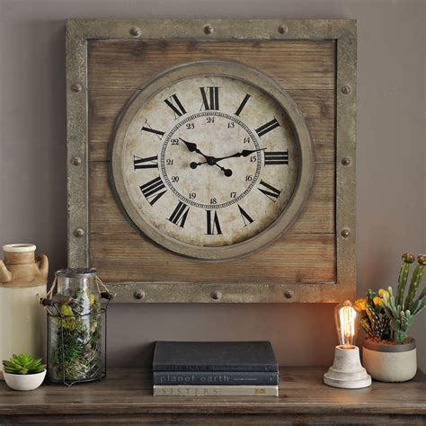 Were In Love With This Industrial Wall Clock Industrial Clock Wall