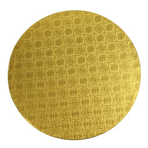 Round Gold Foil Cake Drum Board 10 X 12 High Pack Of 6 Round Cake