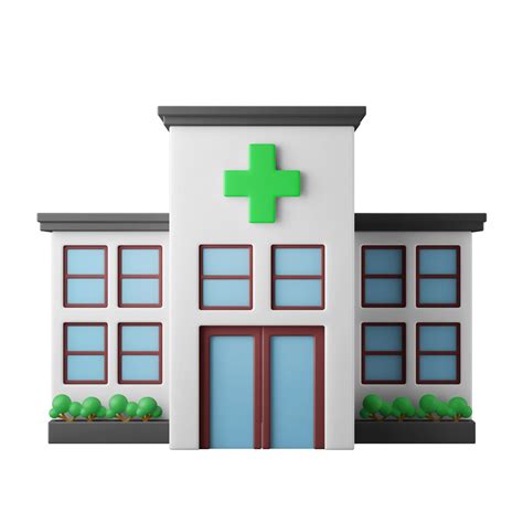Hospital Clinic Building 3d Icon Illustration 11098092 Png