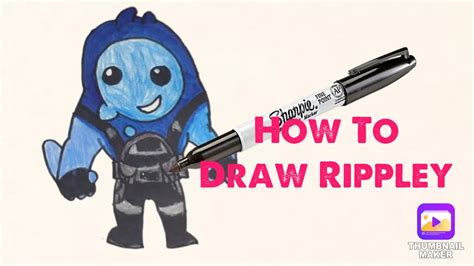 How To Draw Chibi Rippley Fortnite Youtube