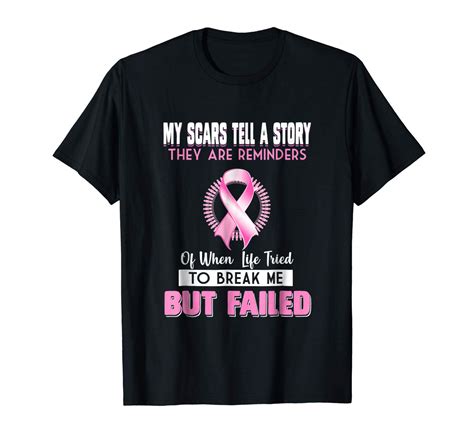 My Scars Tell A Story T Shirt For Breast Cancer Awareness Minaze