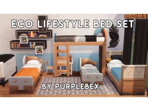 Eco Living Bed Set The Sims 4 Download Simsdomination Sims 4 Cc