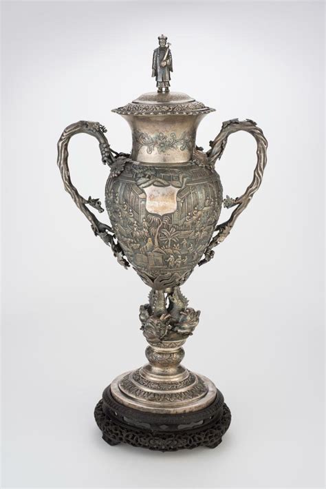 Chinese Export Silver Trophy