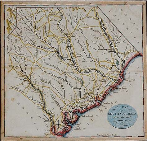 562 Early Map Of South Carolina By J Roper Lot 562