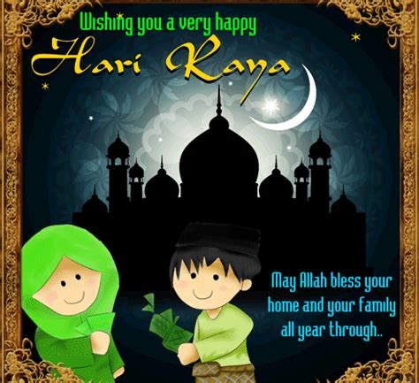 Hari raya puasa wishes, images, greetings, quotes, messages, greeting card, and gif to share: A Happy Hari Raya Ecard For You. Free Hari Raya eCards ...
