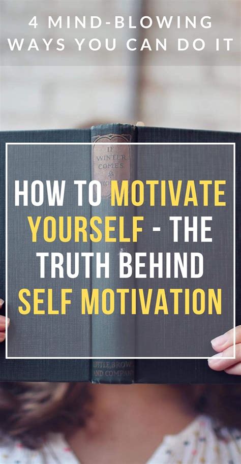 How To Motivate Yourself 4 Simple Steps Self Motivation Motivation