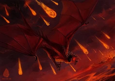 Hailstorm Of The Apocalypse By Allagar On Deviantart Fantasy Dragon