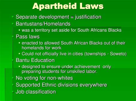 Ppt Modern History Of South Africa Main Idea Statements Powerpoint