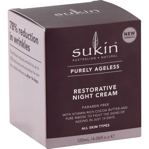 Sukin Purely Ageless Restorative Night Cream 120ml Woolworths