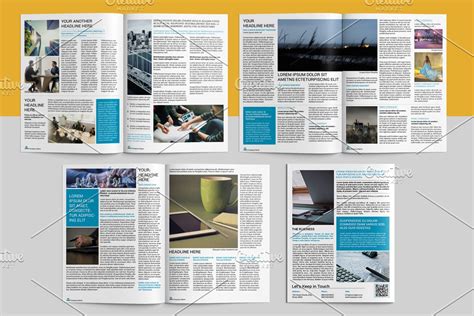 Business Newsletter Template V03 Creative Brochure Templates