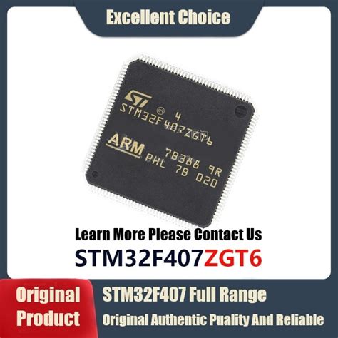 Original Authentic Stm32f407zgt6 Lqfp 144 168mhz 1024kb Microcontroller