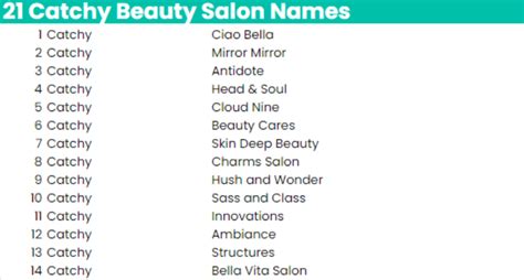 101 Ideas For Beauty Salon Names For 2023 Examples