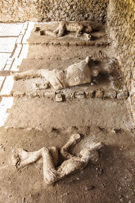 Pompeii victims stock image. Image of past, europe, ruins ...