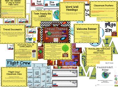 As we embark on our trip to europe, i want to share with you the new travel themed classroom decorations i've created for my classroom. The Monogrammed Teacher: Traveling and a Travel Themed ...