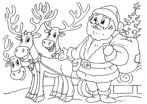 This coloring page belongs to these categories: santa and his sleigh coloring pages | Santa Claus And ...