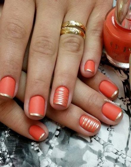 44 Ideas For Manicure Matte Classy French Tips Orange Nail Art