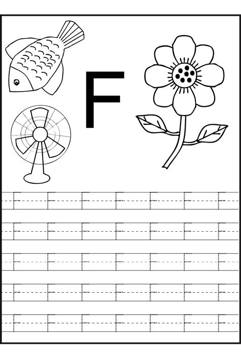 Letter F Tracing Page