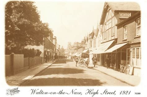 Vintage 1921 Reproduction Postcard Walton On The Naze High Street