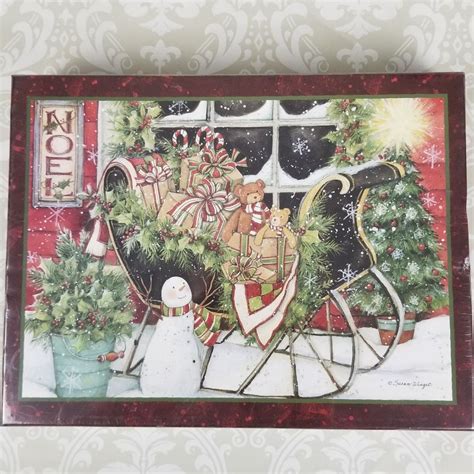 Santas Sleigh By Susan Winget Winter Christmas Jigsaw Puzzle 1000 Piece Lang Lang With Images