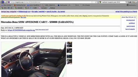 Craigslist Tampa Cars - YouTube