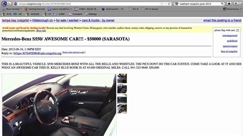 Craigslist north bay | find anything fast. Craigslist Tampa Cars - YouTube