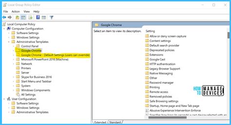 Configure Chrome Group Policy ADMX Templates | How To Download HTMD Blog