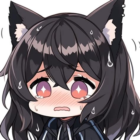 Premium Ai Image Anime Girl With Black Hair And Purple Eyes Wearing A Black Cat Ears Generative Ai