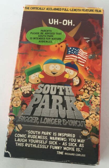 South Park Bigger Longer Uncut Vhs 1999 For Sale Online Ebay