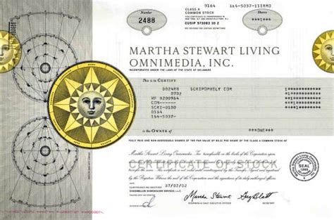 Martha Stewart Living Omnimedia, Inc. - Martha Stewart as ...